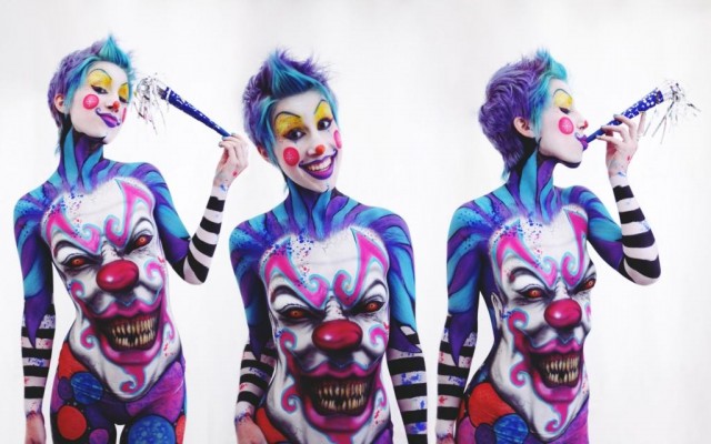 Andrea-Odonnell-Clown-Body-Paint-640x400